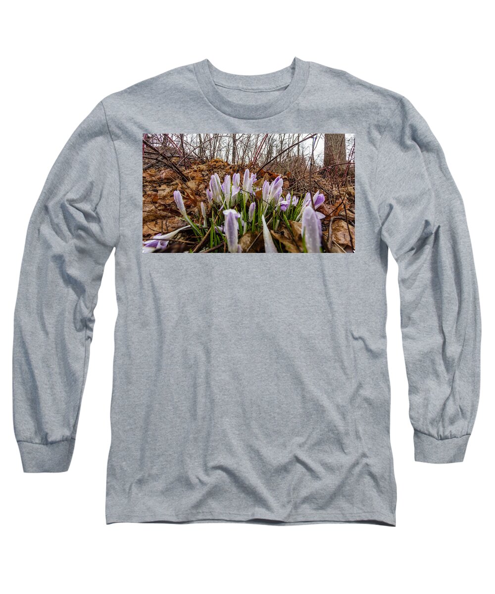 Lenstagger Long Sleeve T-Shirt featuring the photograph Spring arrival by SAURAVphoto Online Store