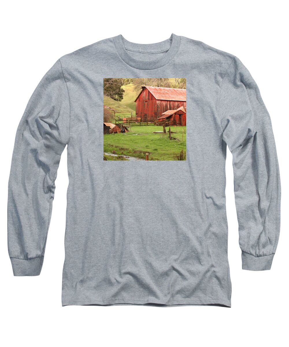 Cambria Long Sleeve T-Shirt featuring the photograph Spring Run-off by Art Block Collections