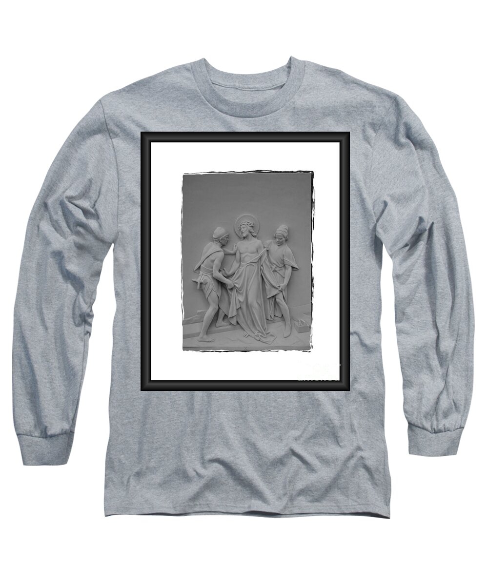 Stations Of The Cross Long Sleeve T-Shirt featuring the photograph Station X by Sharon Elliott