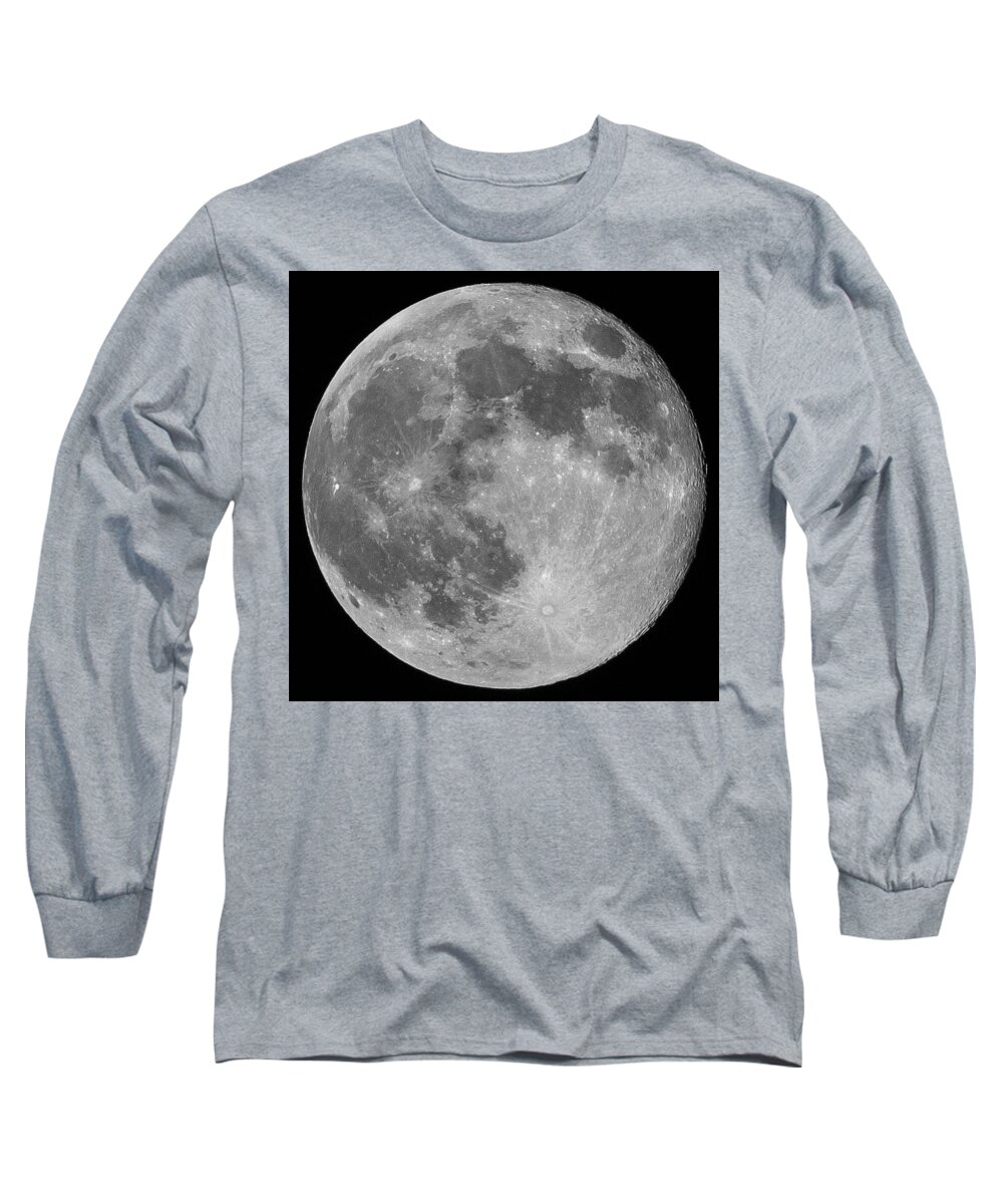 Moon Long Sleeve T-Shirt featuring the photograph Super Moon June 2013 by Amber Flowers