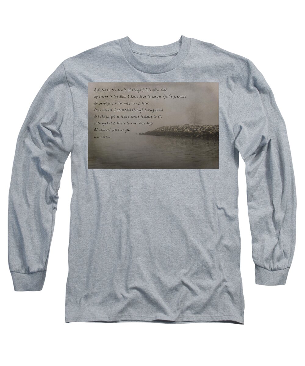 Poem Long Sleeve T-Shirt featuring the photograph Swirl Of Things by J C