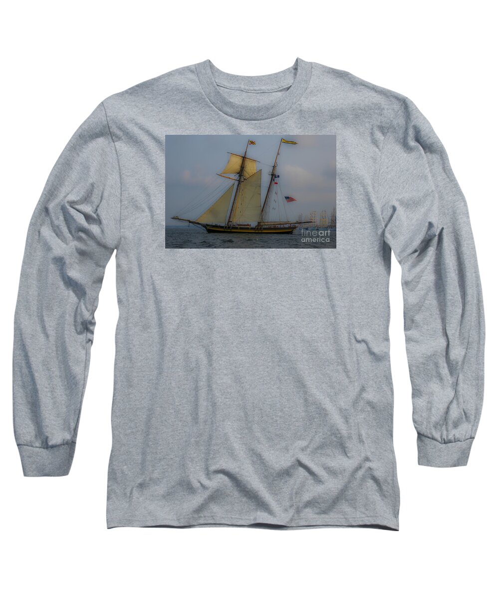 Tall Ship Long Sleeve T-Shirt featuring the photograph Tall Ships in the Lowcountry by Dale Powell