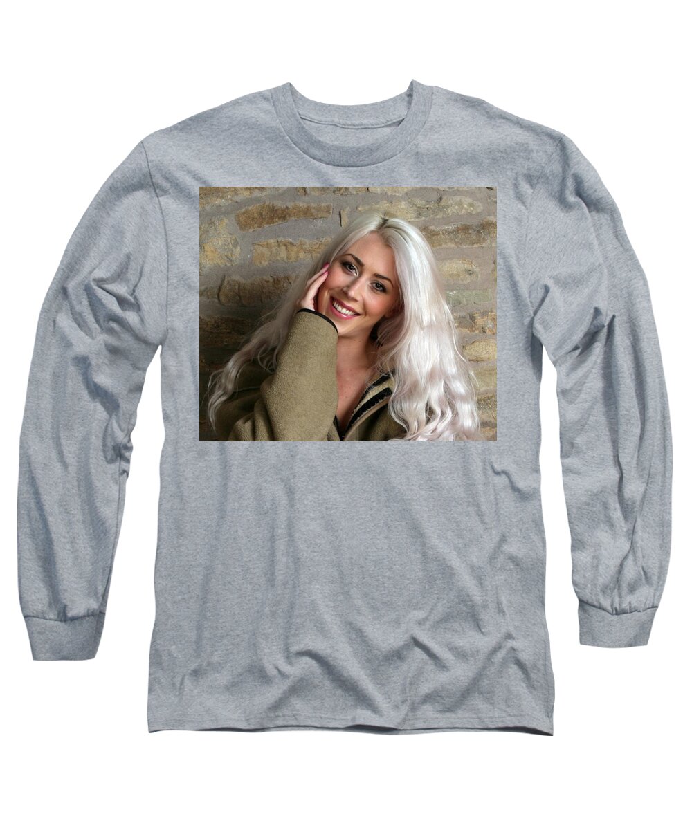 Charlotte Long Sleeve T-Shirt featuring the photograph The Smile by Asa Jones