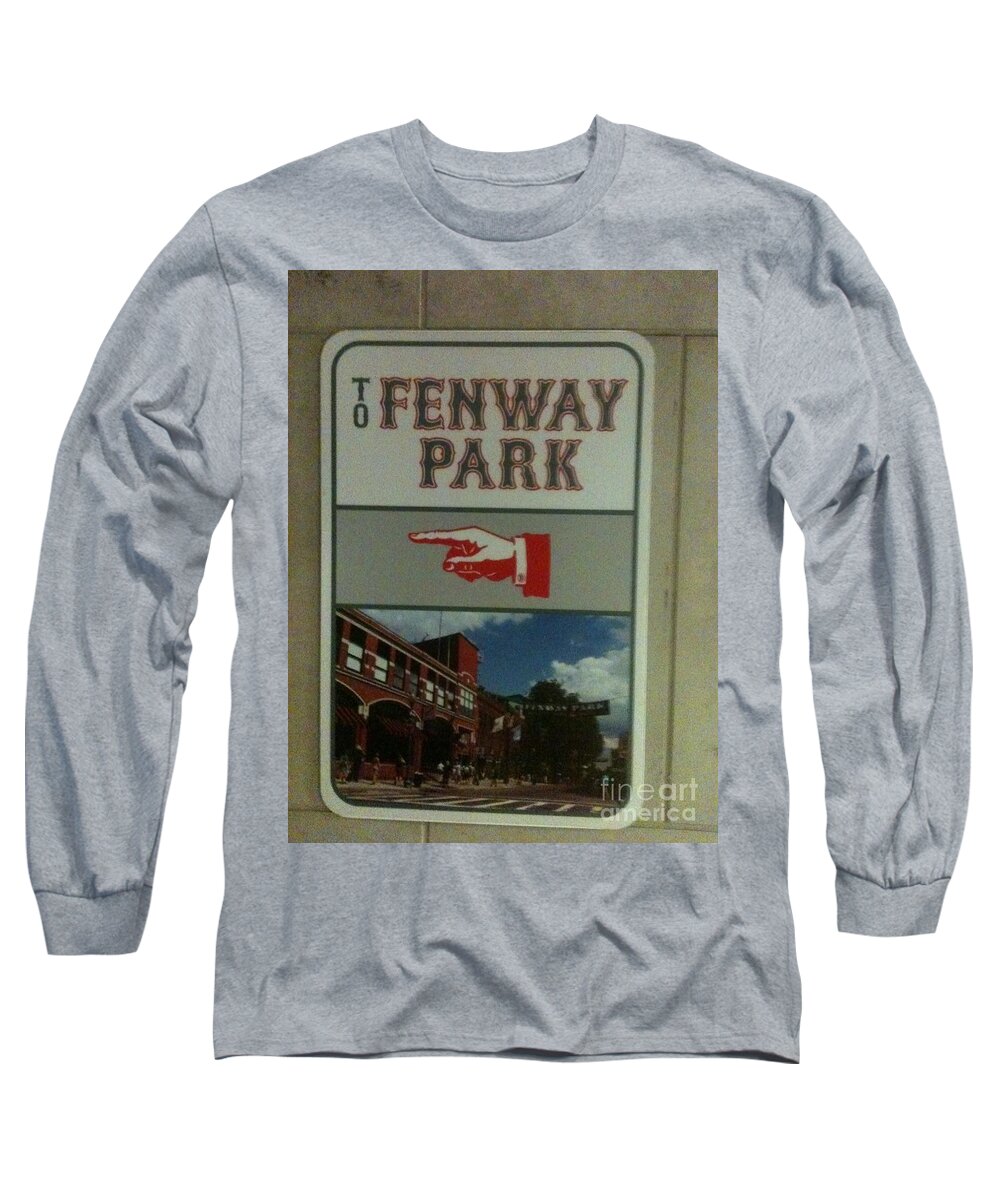 Boston Red Sox Long Sleeve T-Shirt featuring the photograph To Fenway Park by WaLdEmAr BoRrErO