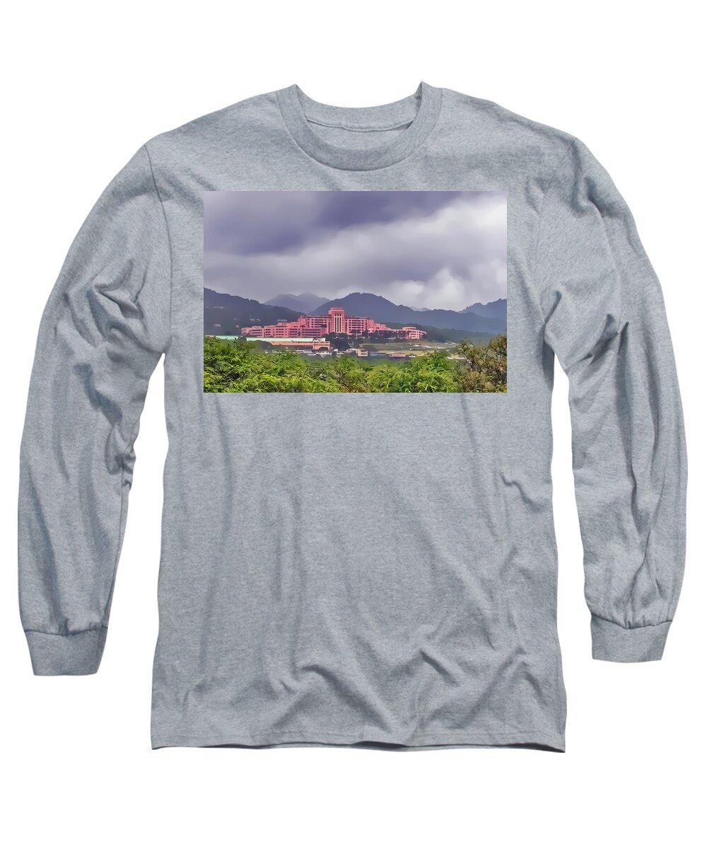 Hawaii Long Sleeve T-Shirt featuring the photograph Tripler Army Medical Center by Dan McManus