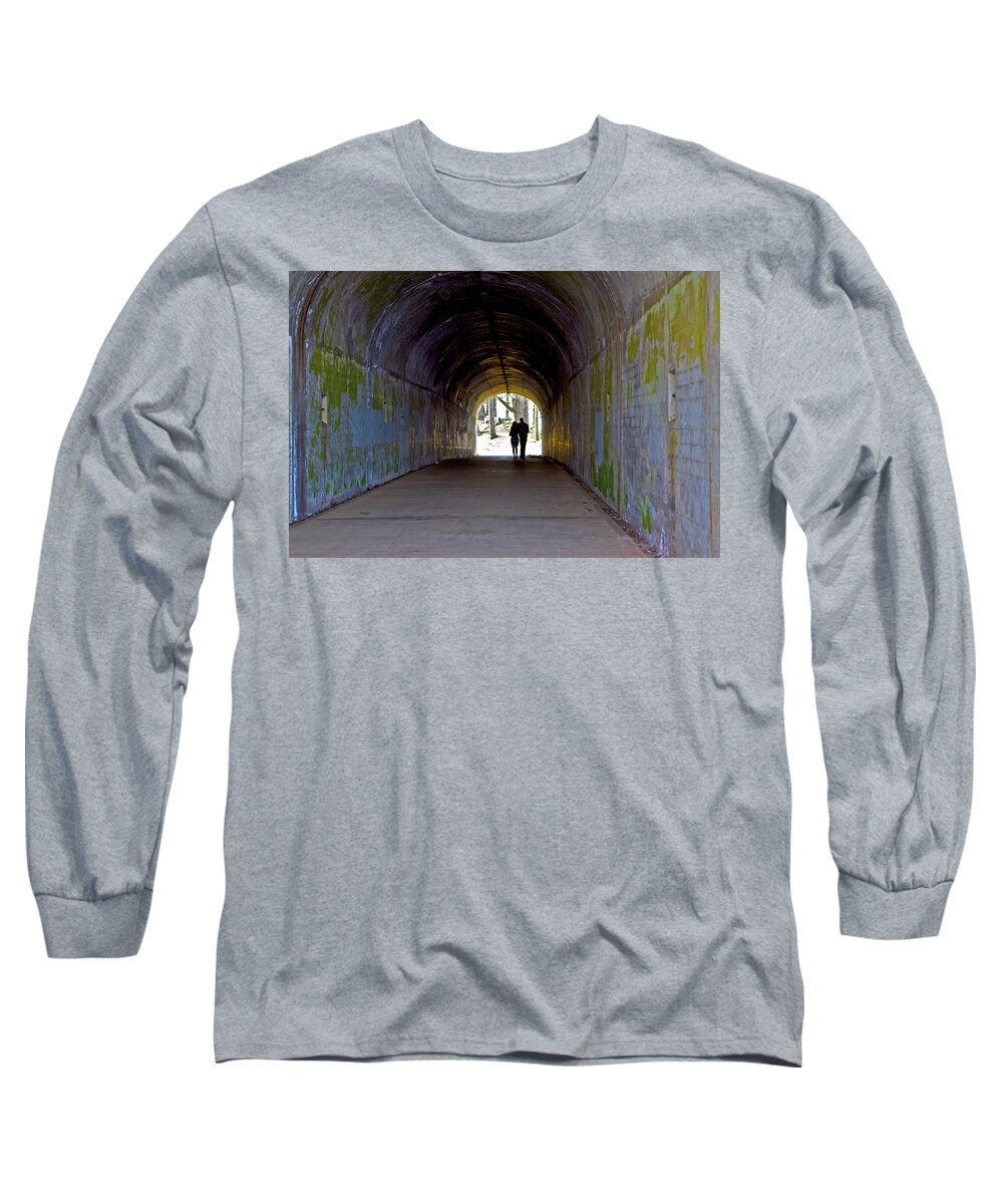 Tunnel Long Sleeve T-Shirt featuring the photograph Tunnel of Love by SC Heffner
