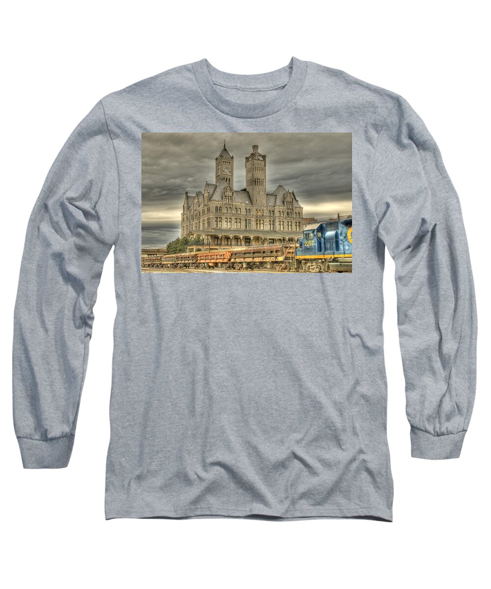 Nashville Long Sleeve T-Shirt featuring the photograph Union Station by Brett Engle
