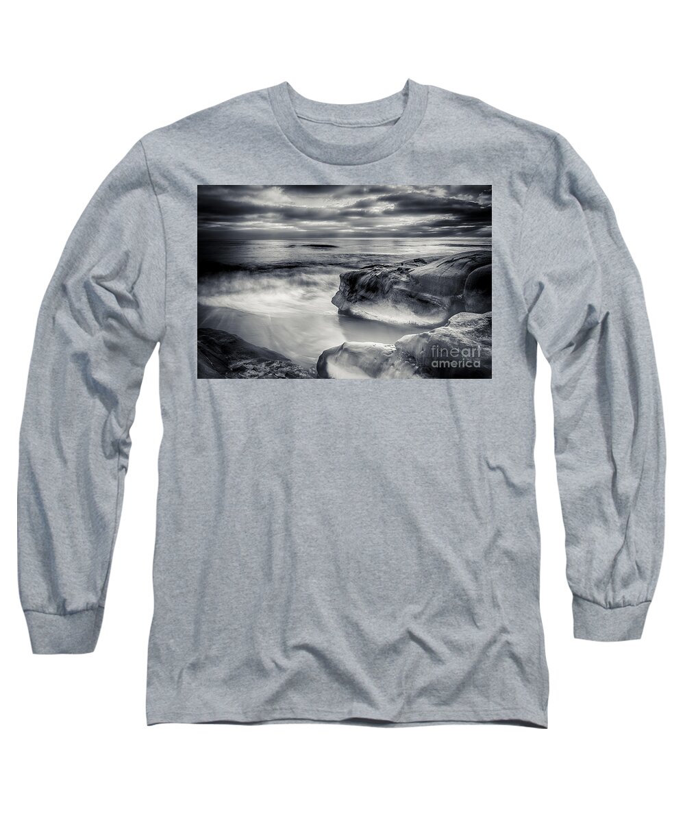 Black And White Photography Long Sleeve T-Shirt featuring the photograph Untamed by Jennifer Magallon