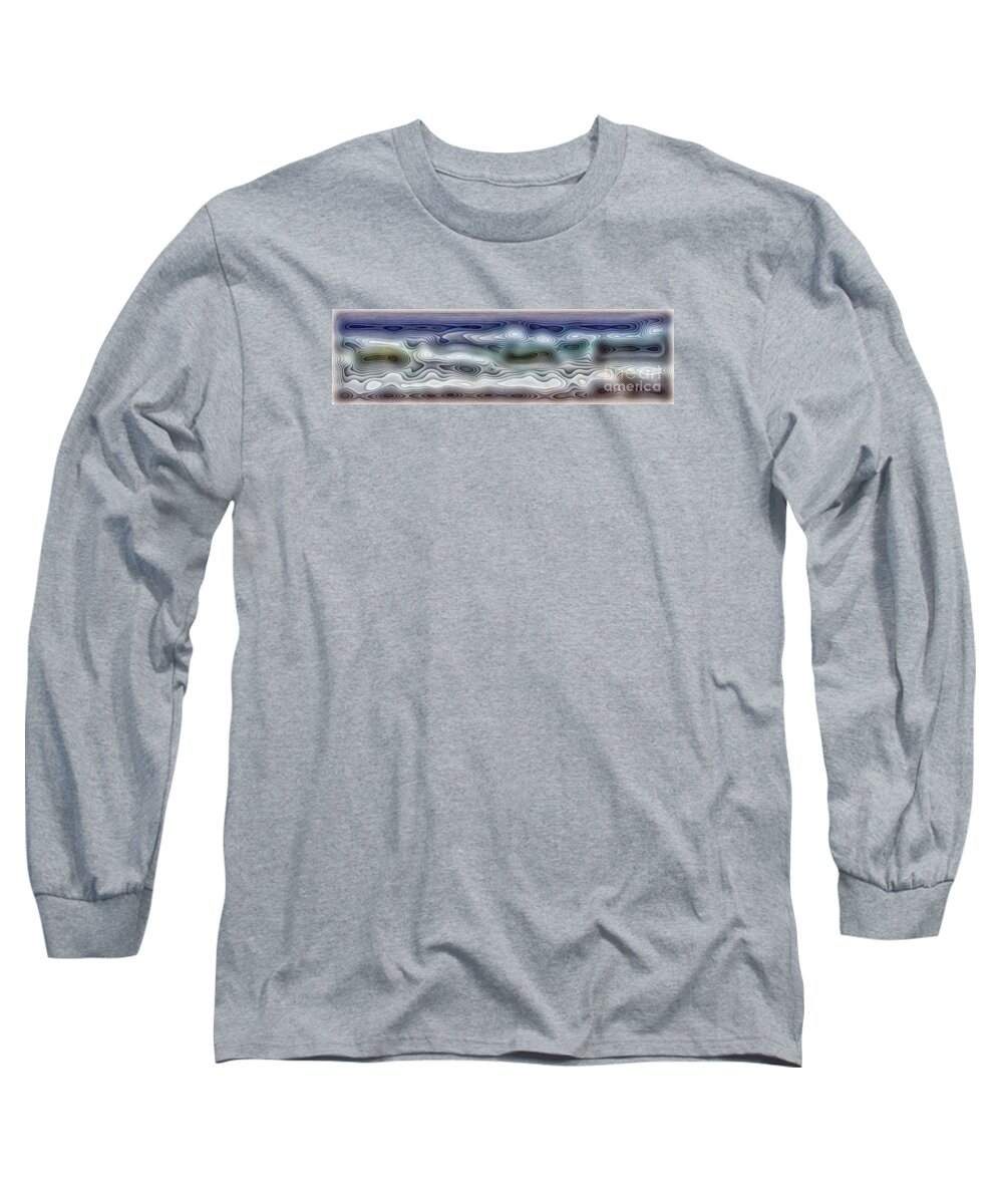 Waves Long Sleeve T-Shirt featuring the photograph Abstract Waves 15 by Walt Foegelle