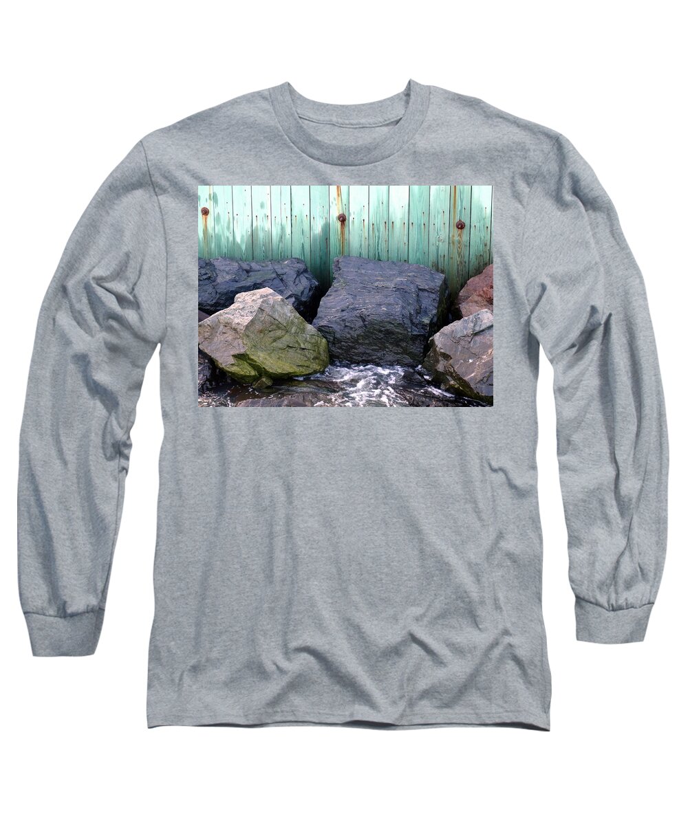 Rocks Long Sleeve T-Shirt featuring the photograph Weatherbeaten by Deborah Crew-Johnson