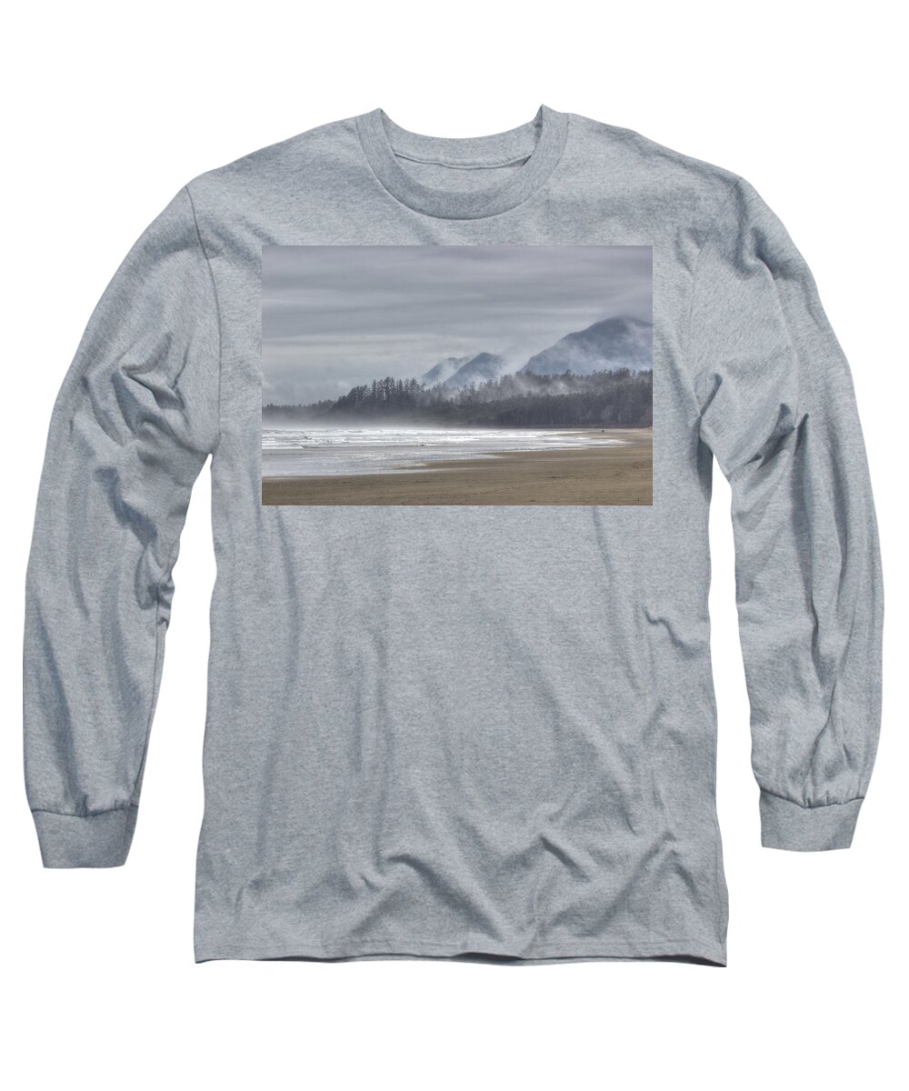 Beach Long Sleeve T-Shirt featuring the photograph West Coast Mist by Randy Hall