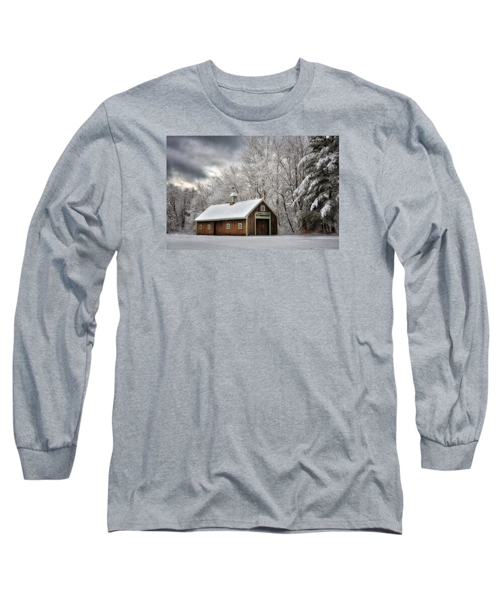 Nature Long Sleeve T-Shirt featuring the photograph Winter Glow by Tricia Marchlik