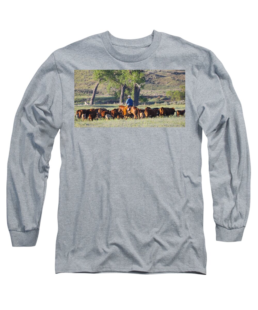 Wyoming 2014 Long Sleeve T-Shirt featuring the photograph Wyoming Country by Diane Bohna