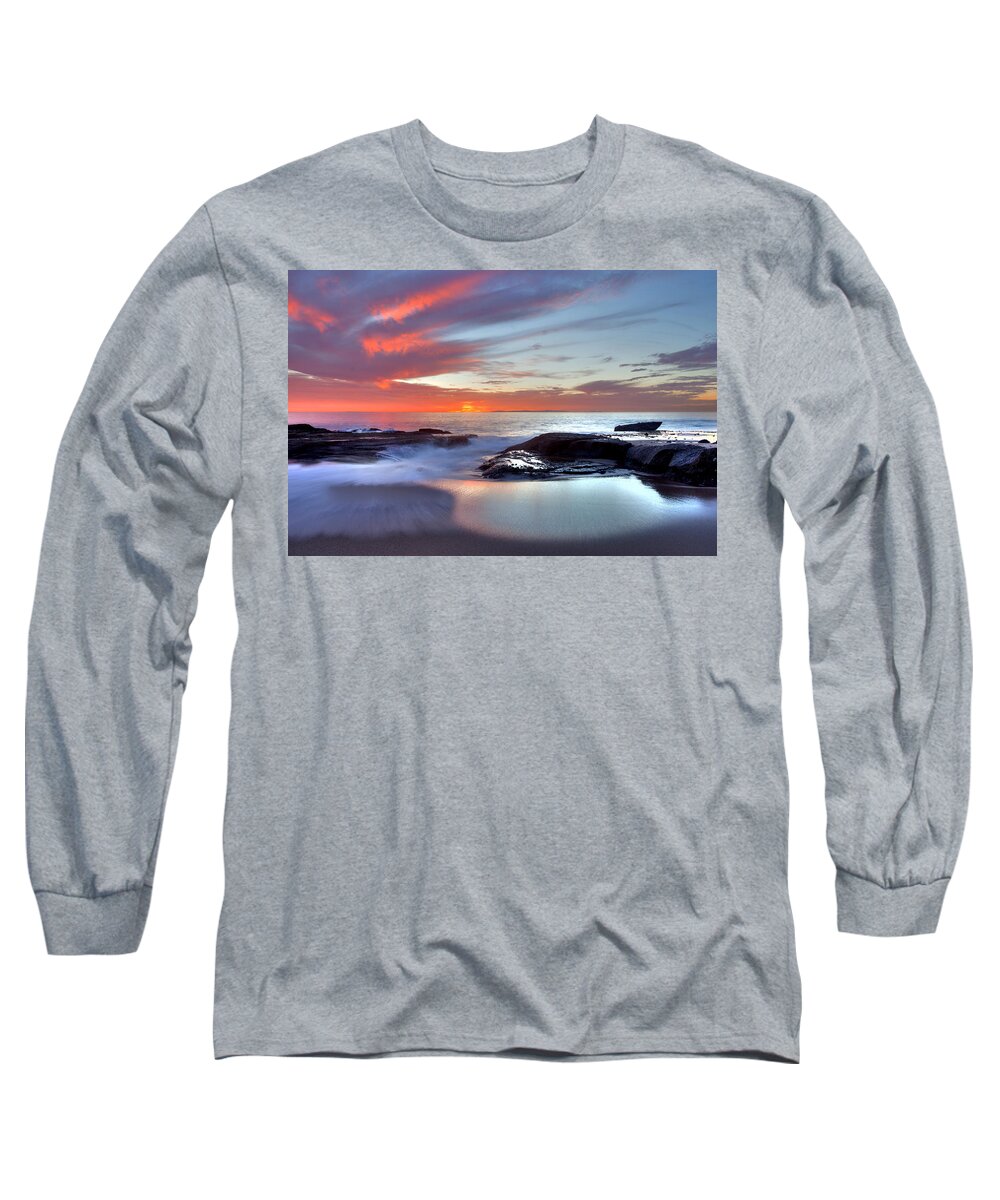 Sunset Long Sleeve T-Shirt featuring the photograph Zen set by Cliff Wassmann