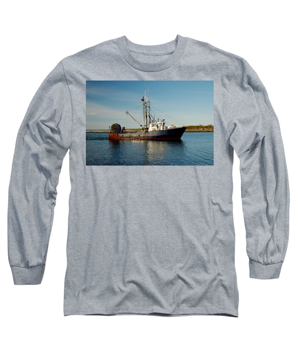 Boat Long Sleeve T-Shirt featuring the photograph Catch of the Day by Cathy Kovarik