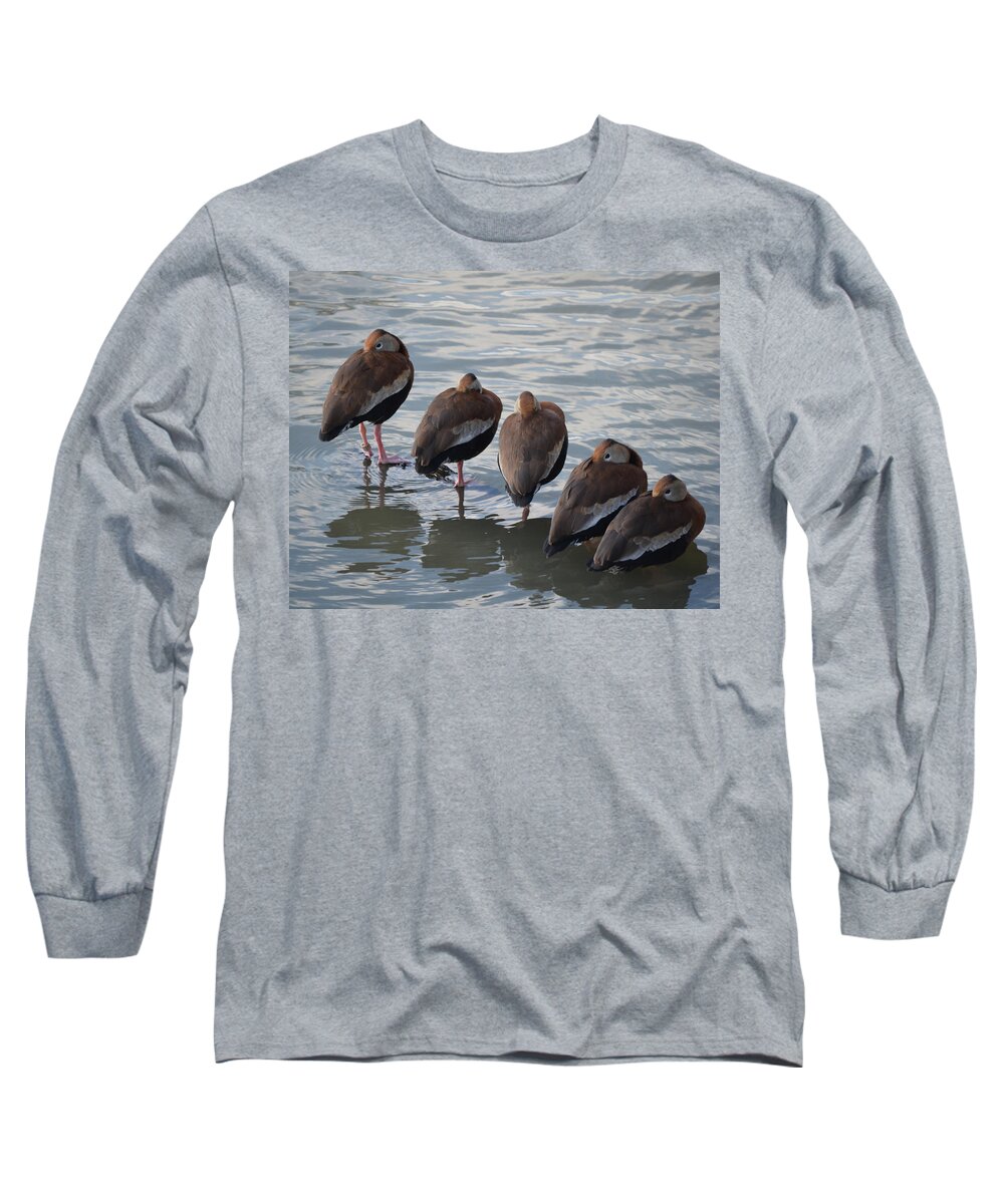 5 Long Sleeve T-Shirt featuring the photograph 5 Bars by Maggy Marsh