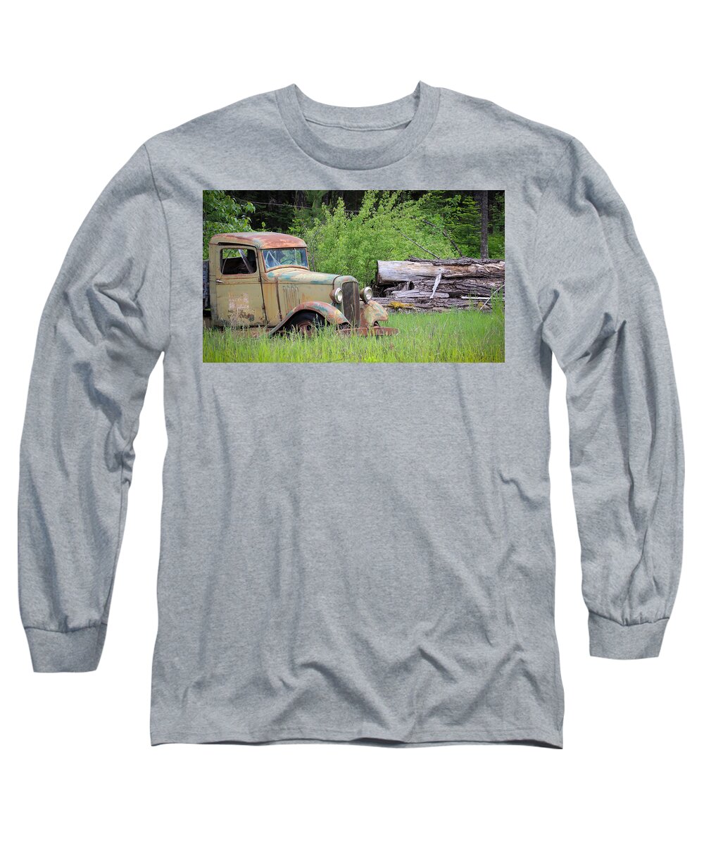 Abandoned Truck Long Sleeve T-Shirt featuring the photograph Abandoned by Steve McKinzie