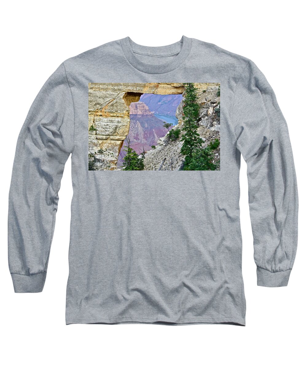 Grand Canyon Long Sleeve T-Shirt featuring the photograph Angel's Window Four by Diana Hatcher