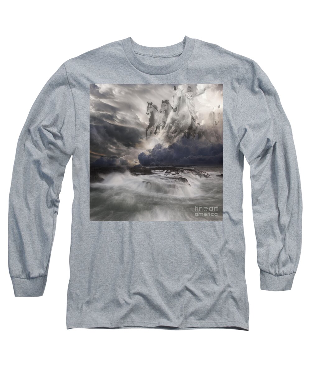 Christ's Second Coming Long Sleeve T-Shirt featuring the photograph Behold a White Horse II by Keith Kapple