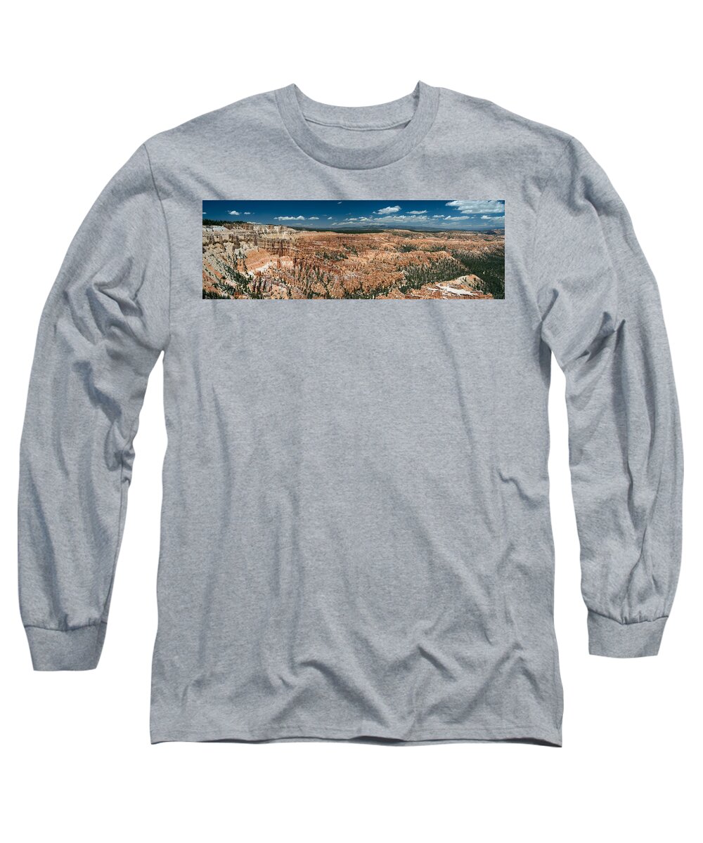 Bryce Long Sleeve T-Shirt featuring the photograph Bryce Canyon Panaramic by Larry Carr