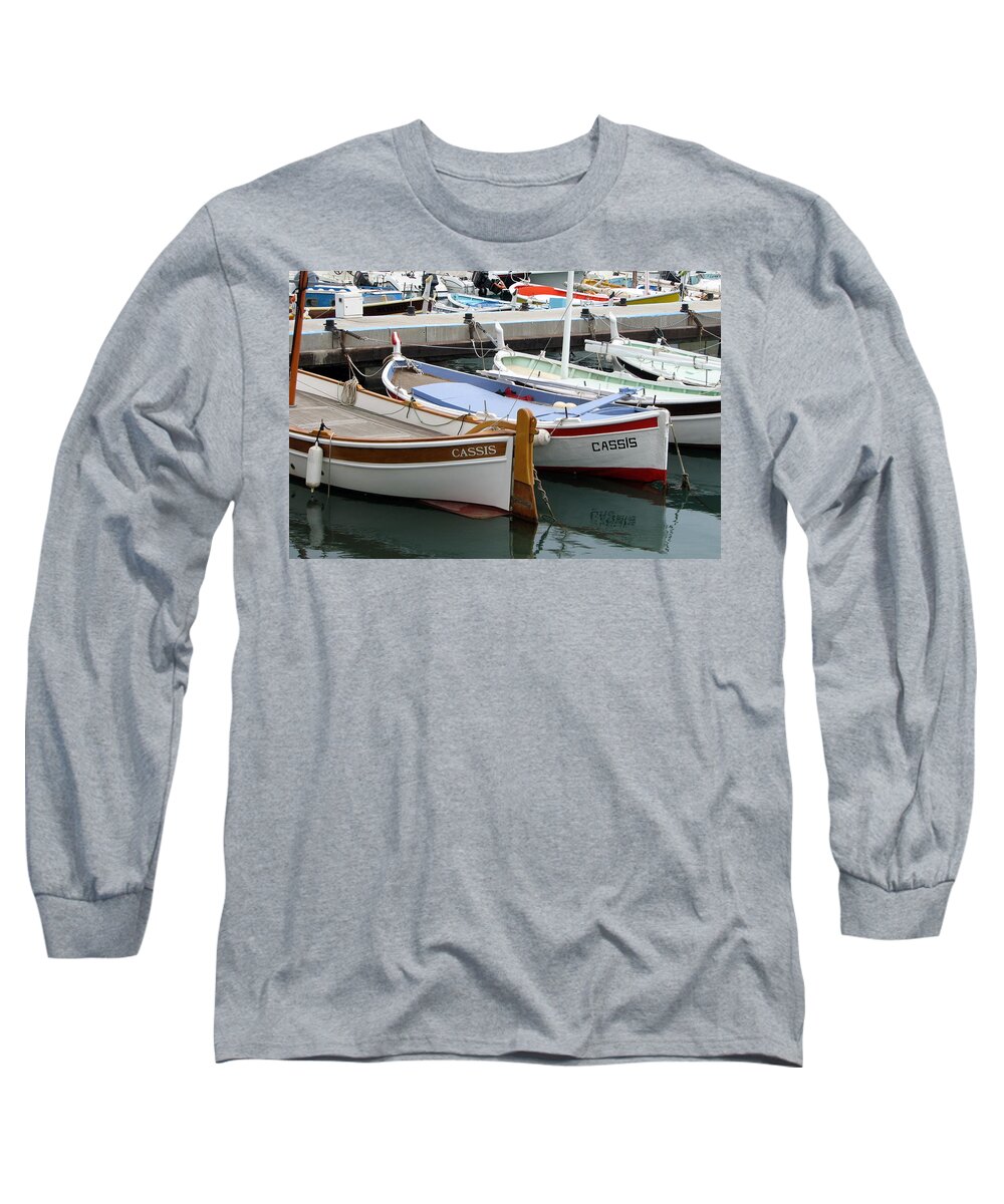 Cassis Long Sleeve T-Shirt featuring the photograph Cassis Harbor by Carla Parris