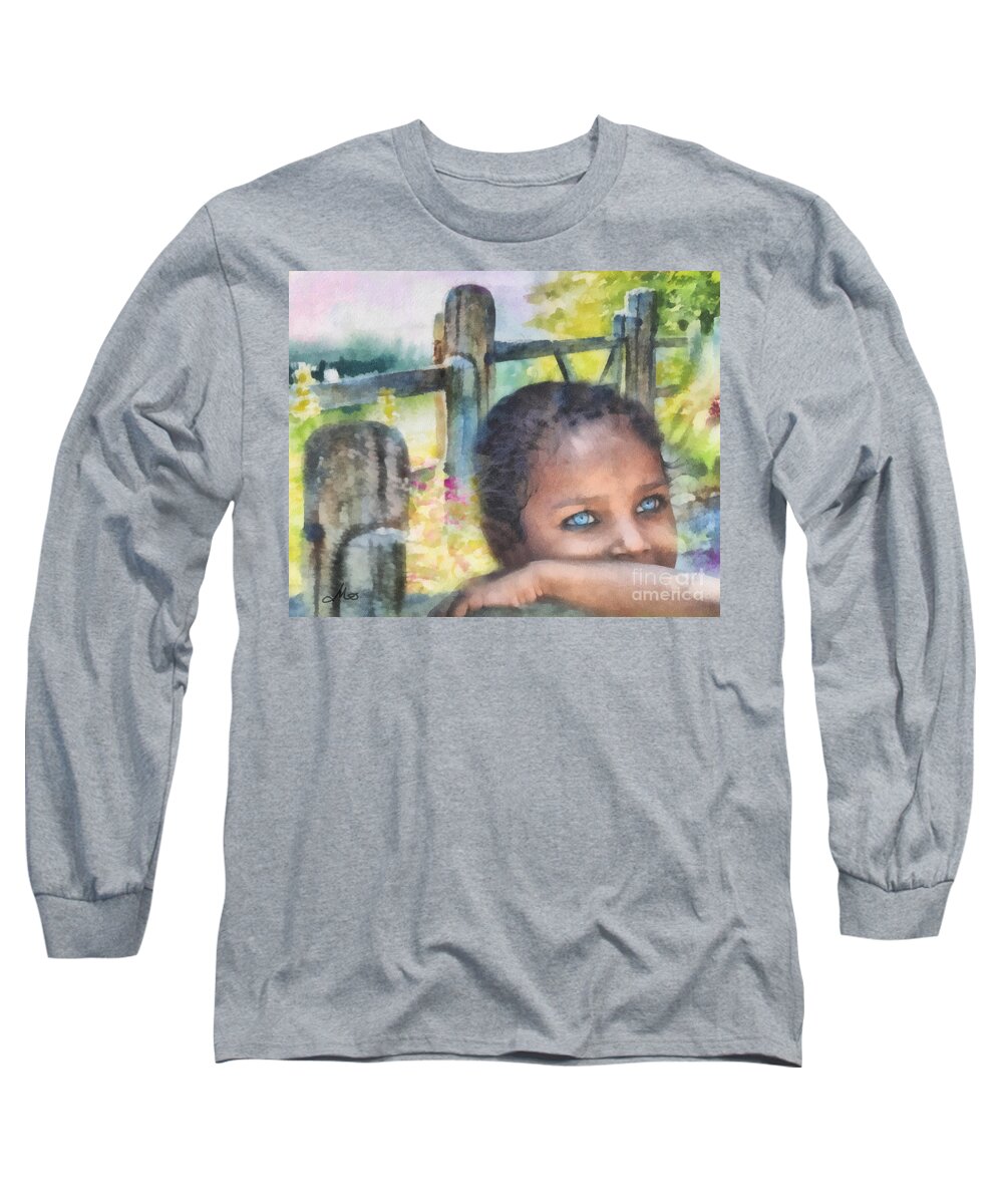 Hope Long Sleeve T-Shirt featuring the painting Hope by Mo T