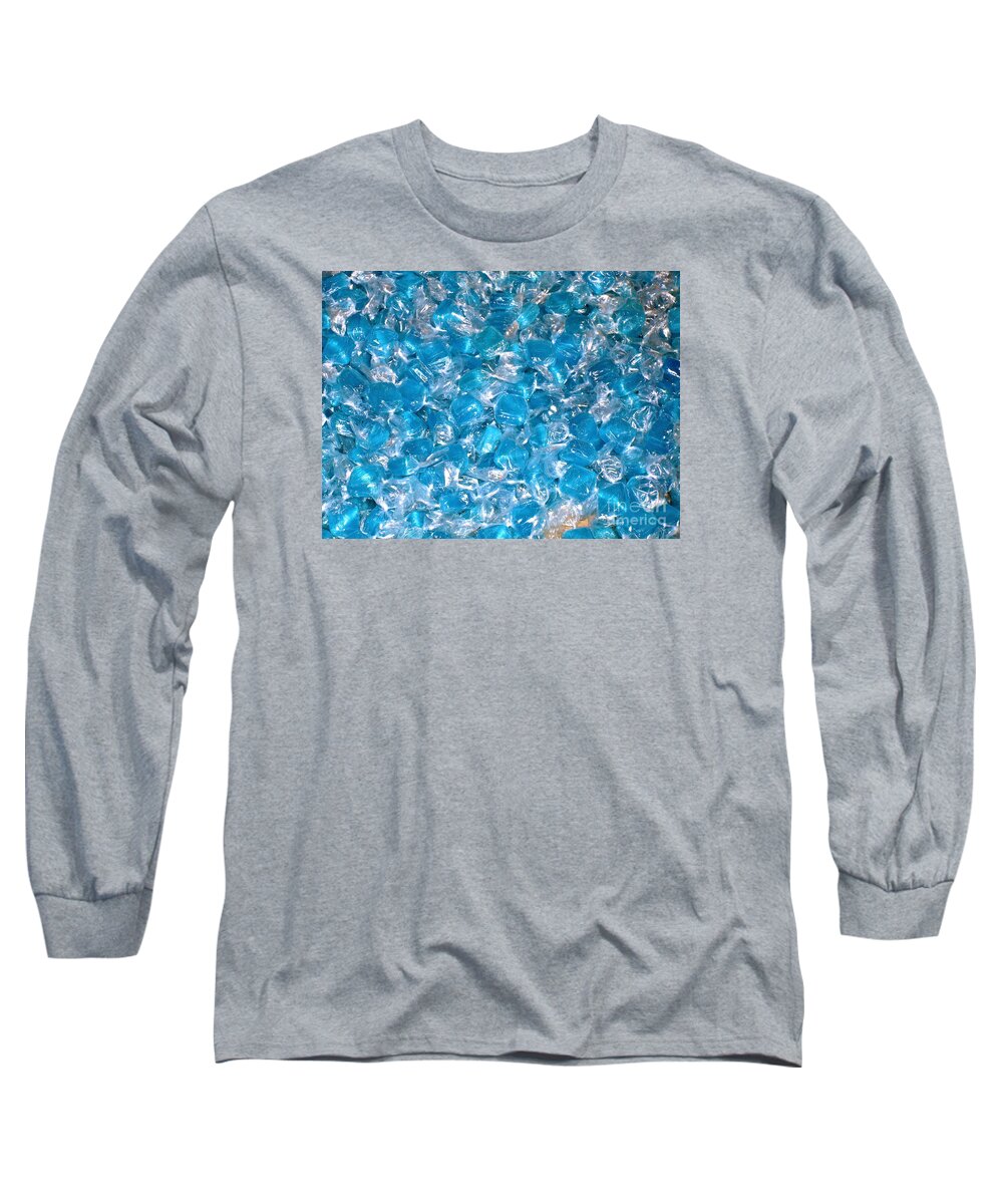 Candy Long Sleeve T-Shirt featuring the photograph Ice Blues by Beth Saffer