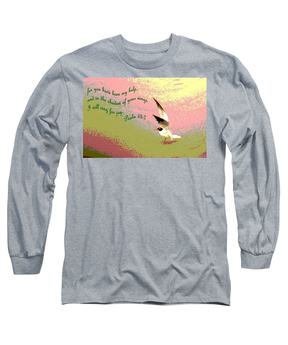 Bird Long Sleeve T-Shirt featuring the photograph In The Shadow Of Your Wings by Pamela Hyde Wilson