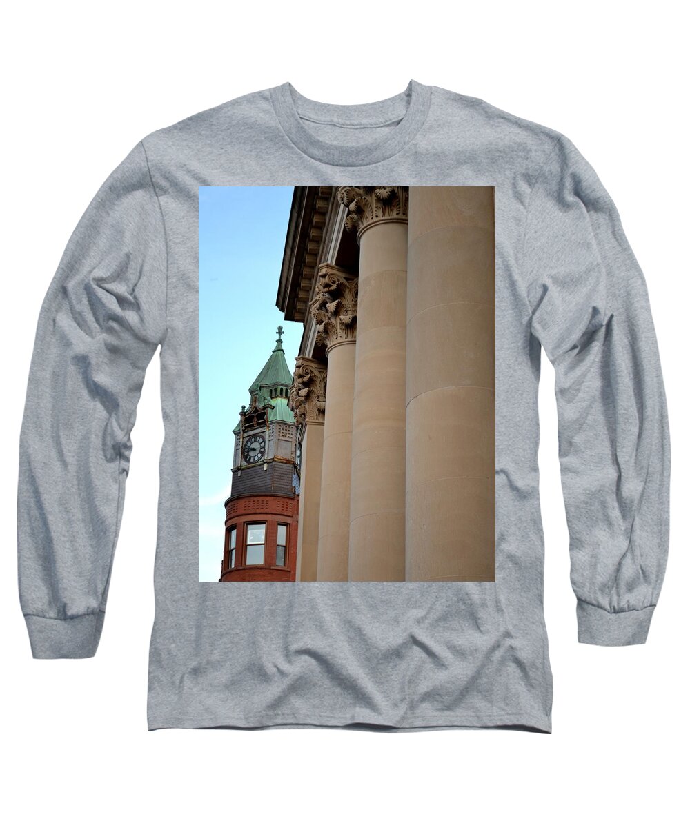 Marquette Long Sleeve T-Shirt featuring the photograph Marquette Architecture by Michelle Calkins