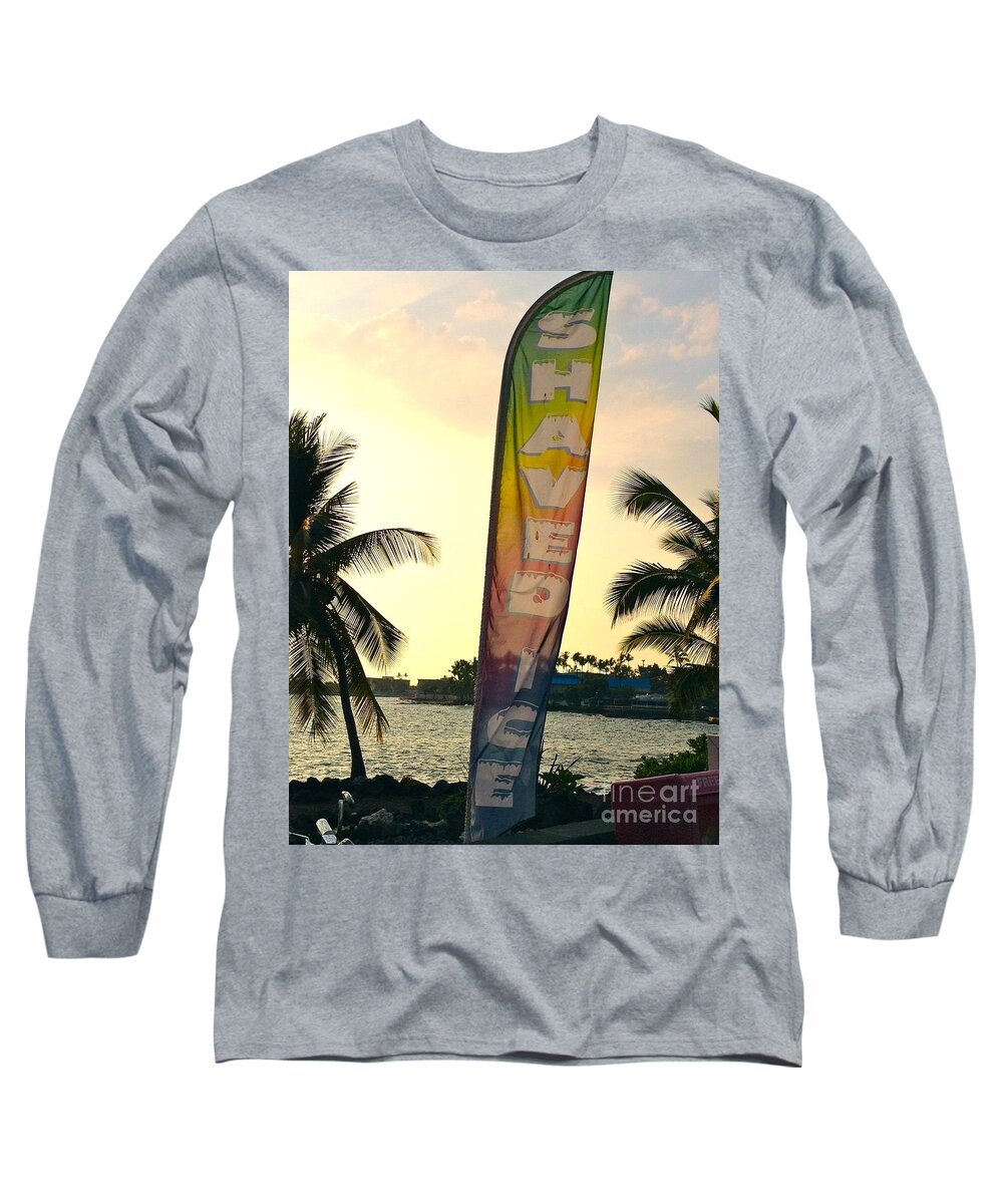 Shaved Ice Long Sleeve T-Shirt featuring the photograph Shaved Ice by Beth Saffer