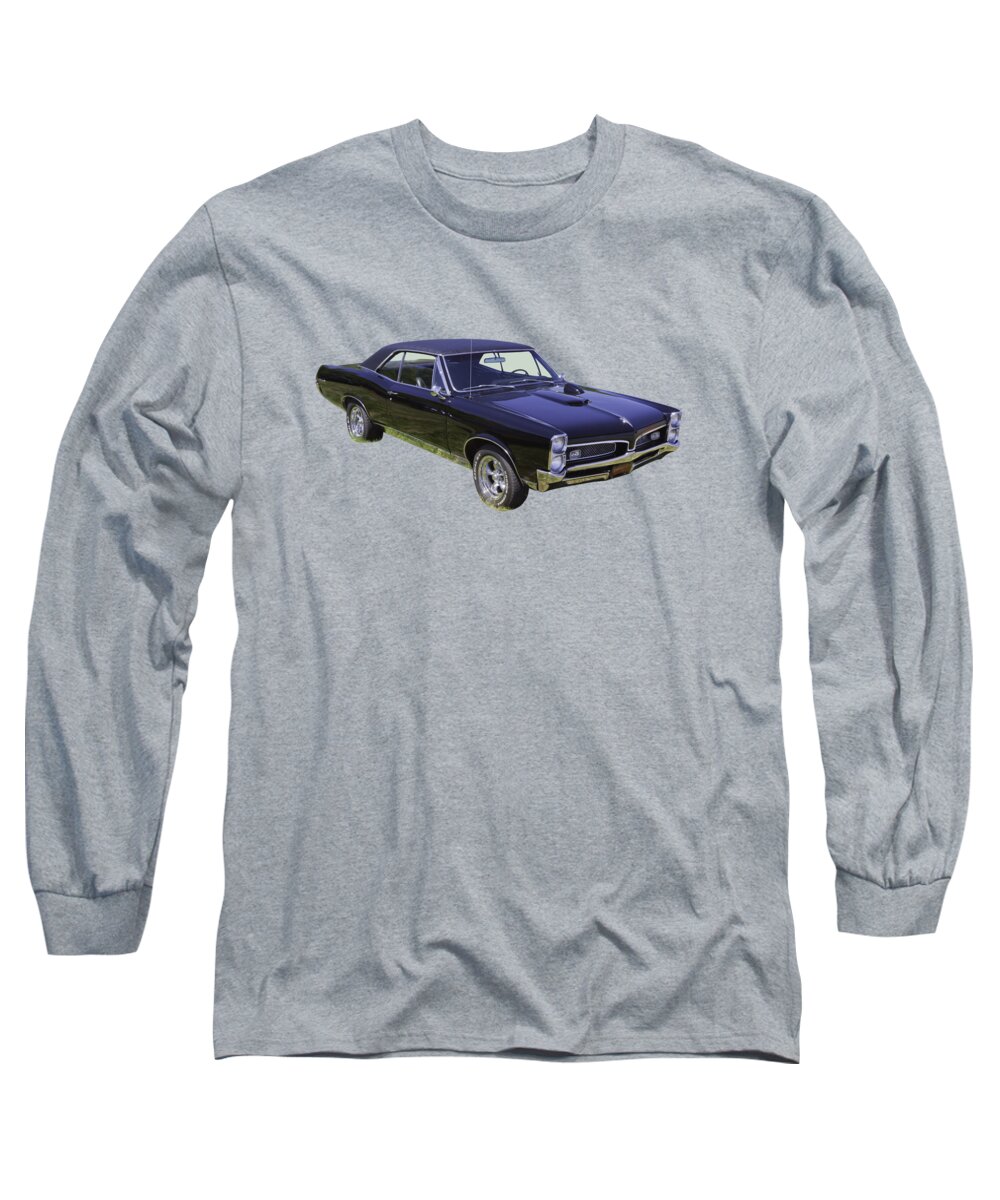 Car Long Sleeve T-Shirt featuring the photograph Black 1967 Pontiac GTO Muscle Car by Keith Webber Jr