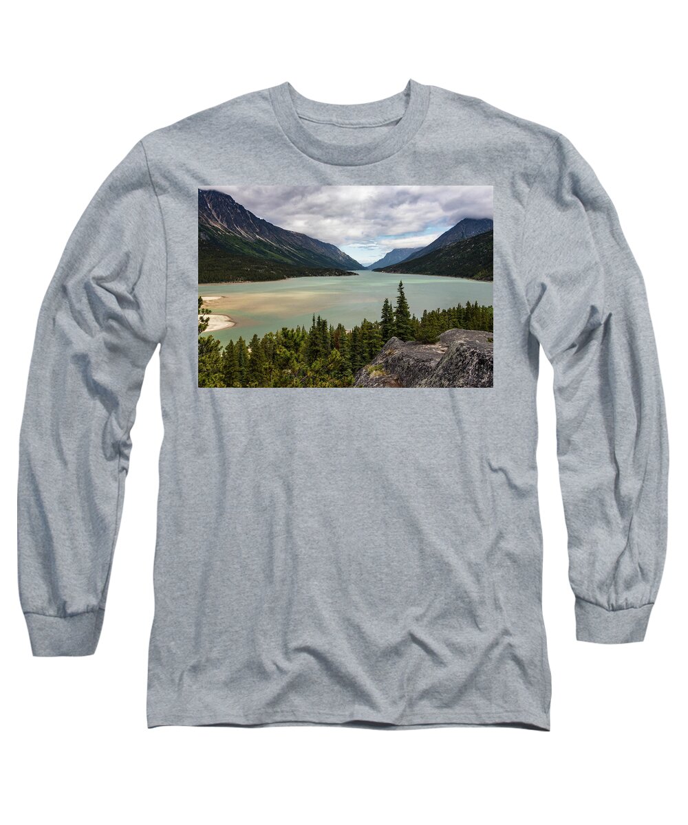Yukon Long Sleeve T-Shirt featuring the photograph Bennett Lake #1 by Ed Clark