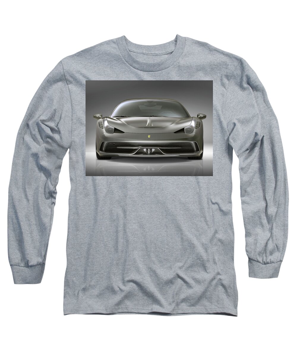 Ferrari 458 Speciale Long Sleeve T-Shirt featuring the photograph Ferrari 458 Speciale #1 by Jackie Russo