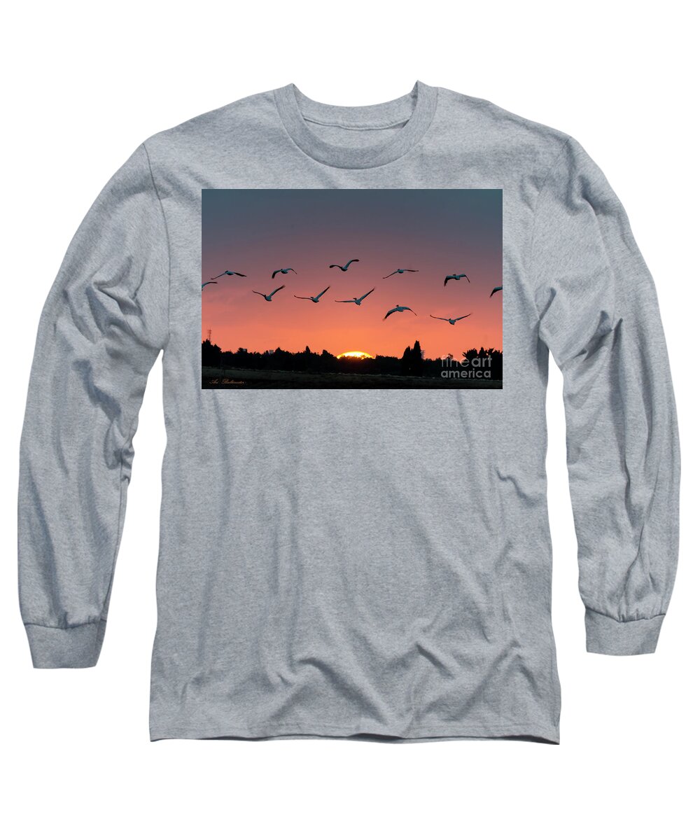 Sunset Long Sleeve T-Shirt featuring the photograph Go west #2 by Arik Baltinester
