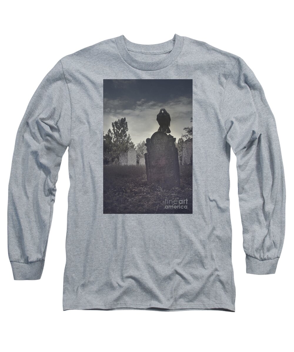 Graveyard Long Sleeve T-Shirt featuring the photograph Graveyard by Jelena Jovanovic