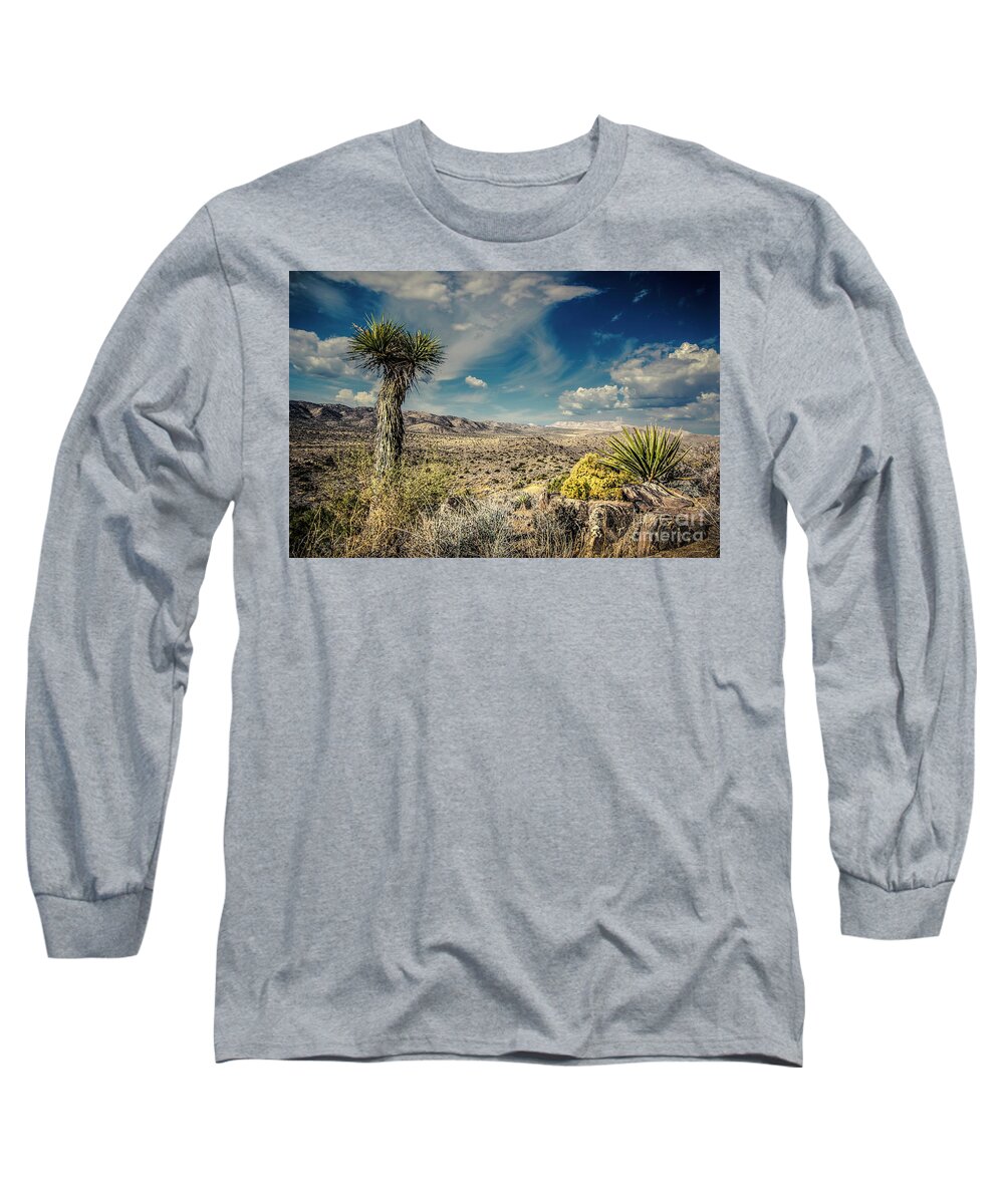 Joshua Tree National Park Long Sleeve T-Shirt featuring the photograph Lost Horse Trail by Sandra Selle Rodriguez