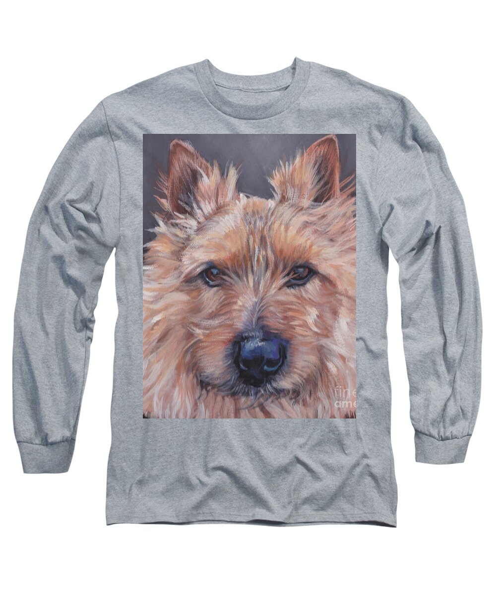 Norwich Terrier Long Sleeve T-Shirt featuring the painting Norwich Terrier #1 by Lee Ann Shepard