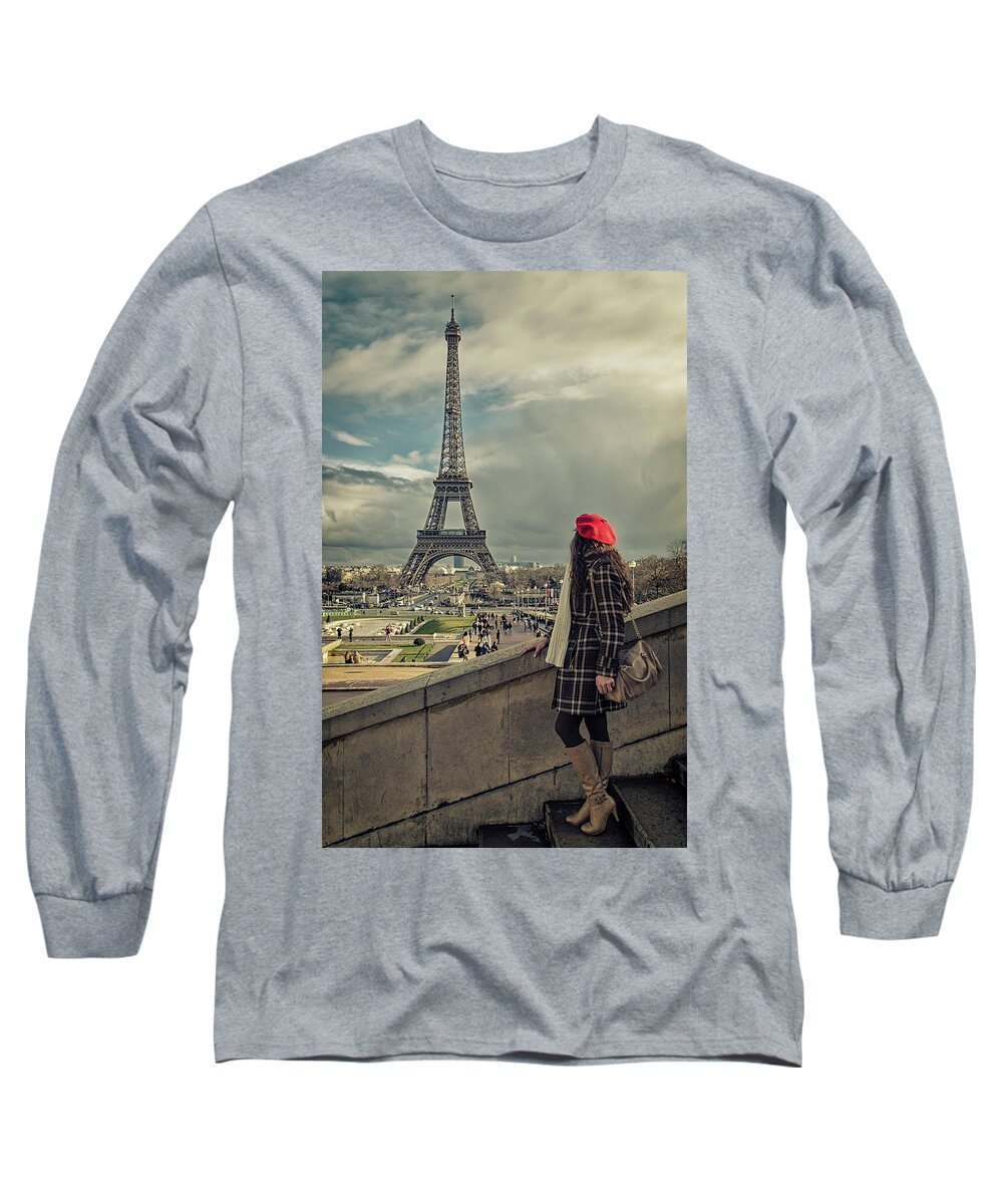 Paris Long Sleeve T-Shirt featuring the photograph Parisien #2 by Pablo Lopez