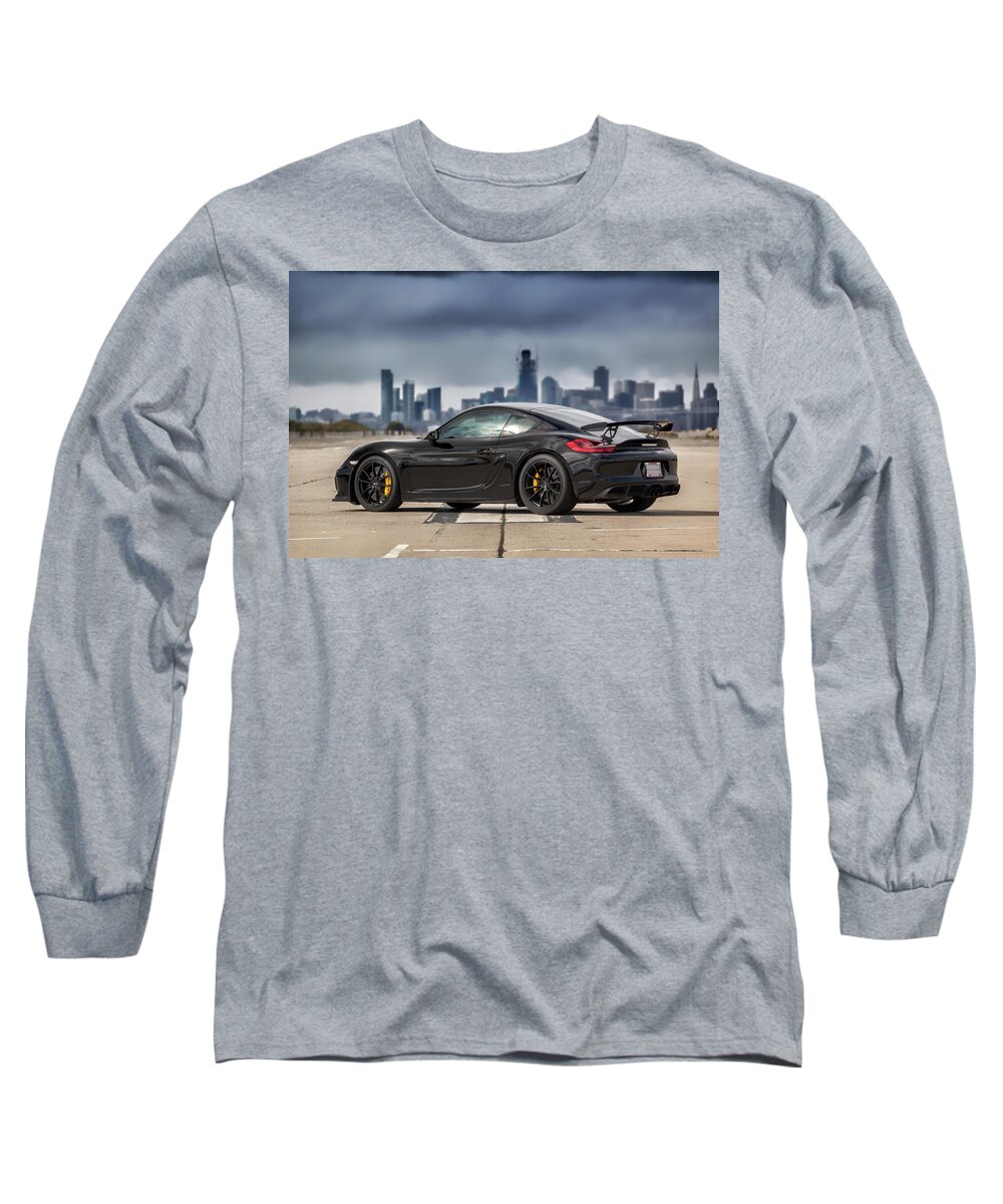 Cars Long Sleeve T-Shirt featuring the photograph #Porsche #Cayman #GT4 #1 by ItzKirb Photography