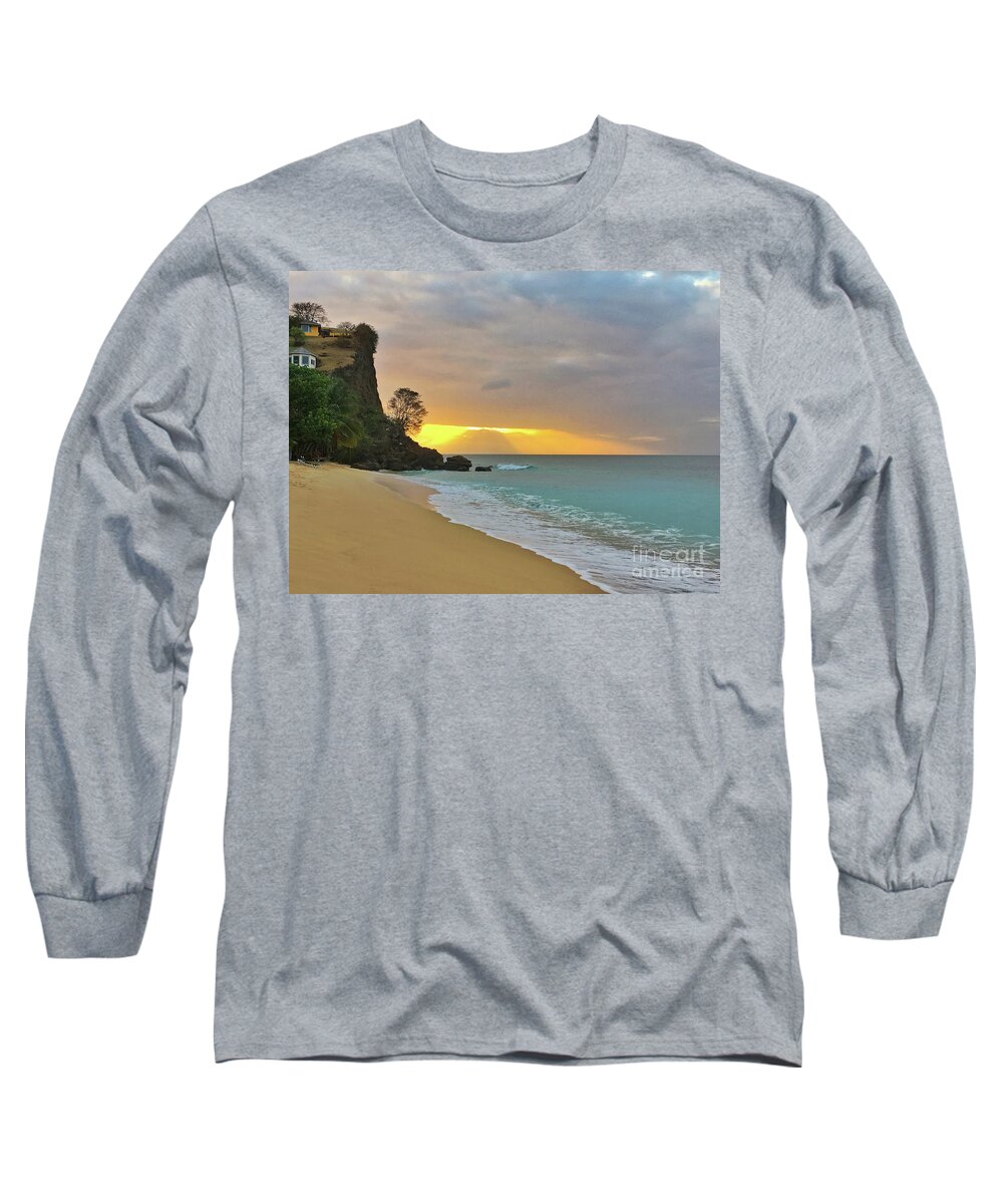 Grenada Long Sleeve T-Shirt featuring the photograph Ray Of Sunshine #1 by Laura Forde