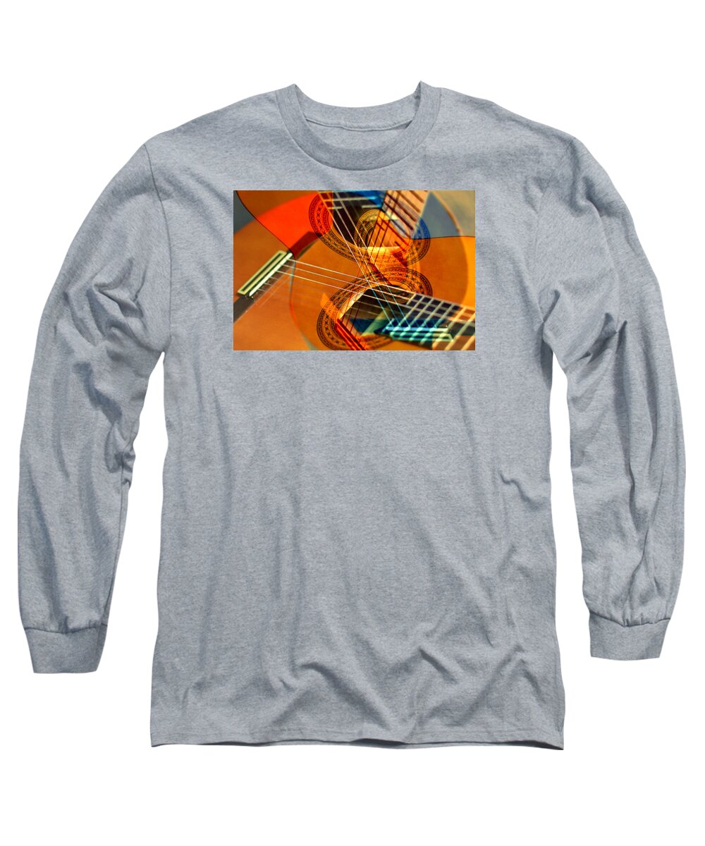 Guitar Long Sleeve T-Shirt featuring the photograph Rotation #1 by Ricardo Dominguez