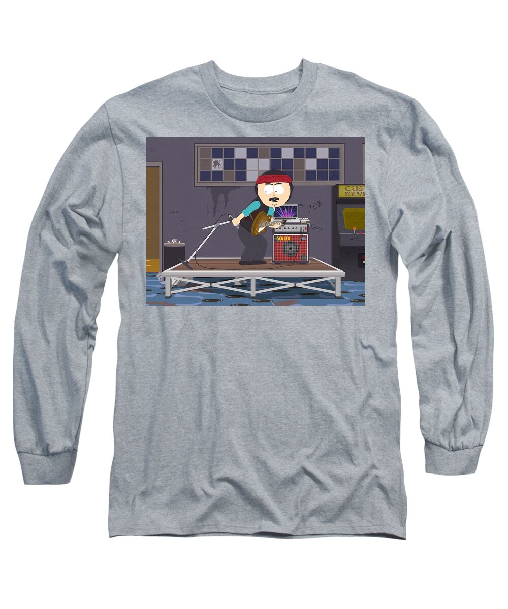 South Park Long Sleeve T-Shirt featuring the digital art South Park #1 by Super Lovely