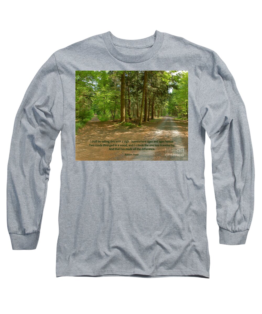  Long Sleeve T-Shirt featuring the photograph 12- The Road Not Taken by Joseph Keane