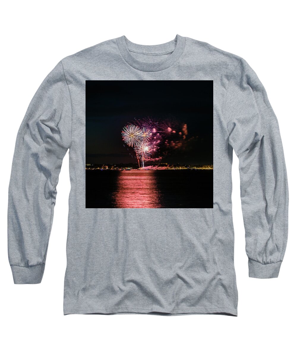 Anniversary Long Sleeve T-Shirt featuring the photograph Fireworks #15 by SAURAVphoto Online Store