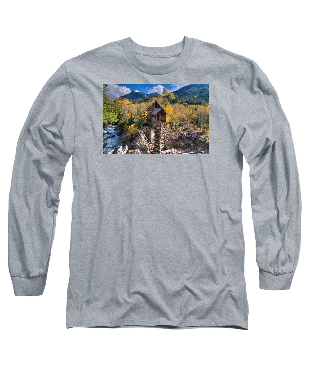 Crystal Mill Long Sleeve T-Shirt featuring the photograph Crystal Mill #2 by Steve Stuller