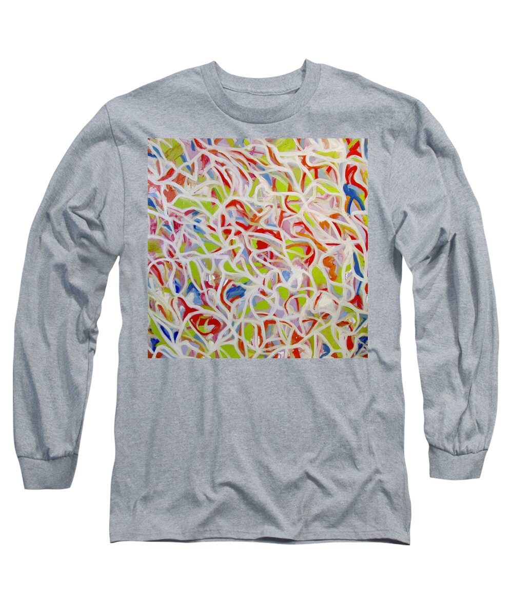 Abstract Long Sleeve T-Shirt featuring the painting The Path #2 by Steven Miller