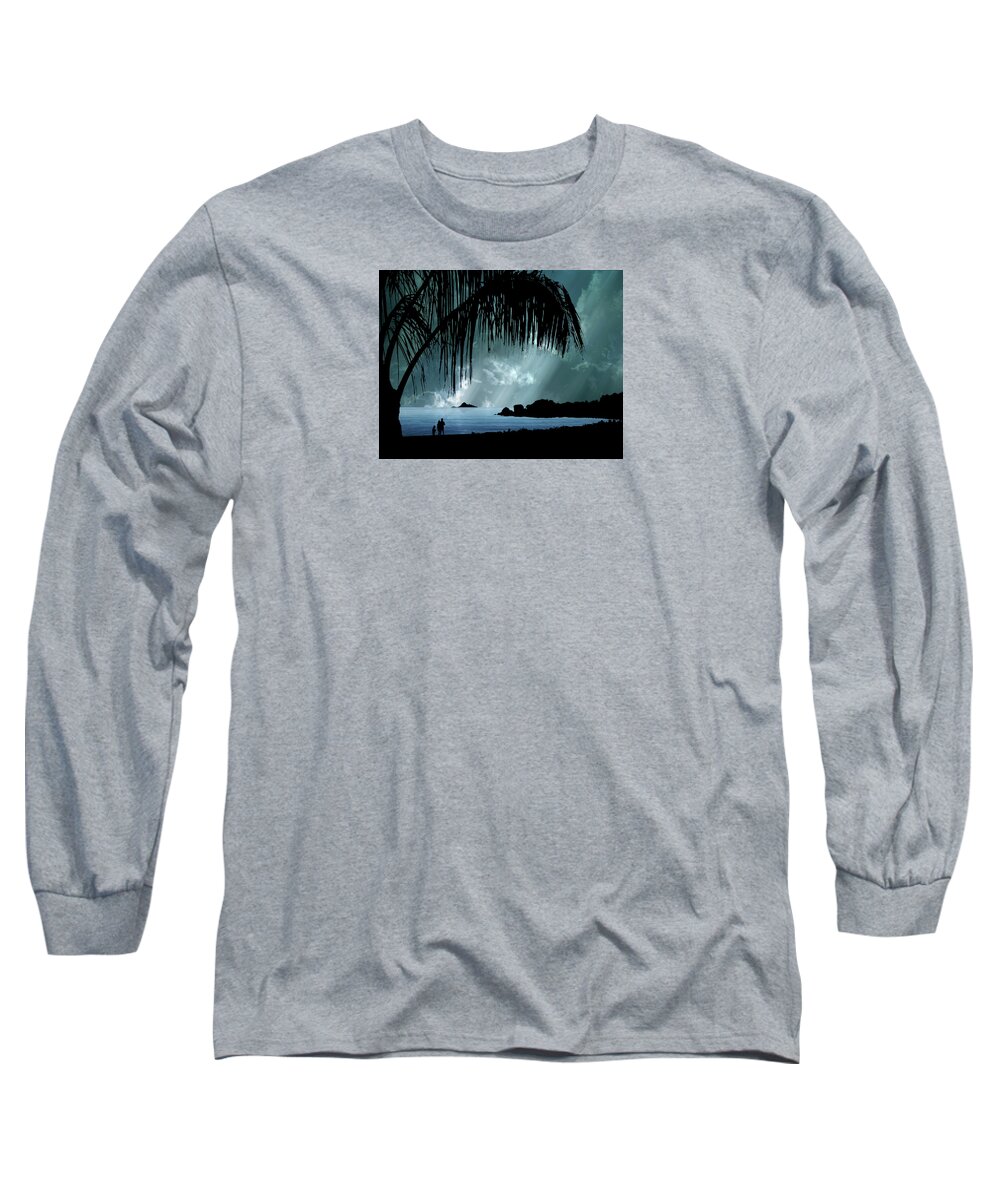 Palm Tree Long Sleeve T-Shirt featuring the photograph 4270 by Peter Holme III