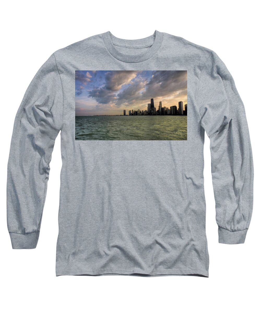 City Long Sleeve T-Shirt featuring the photograph City #46 by Jackie Russo