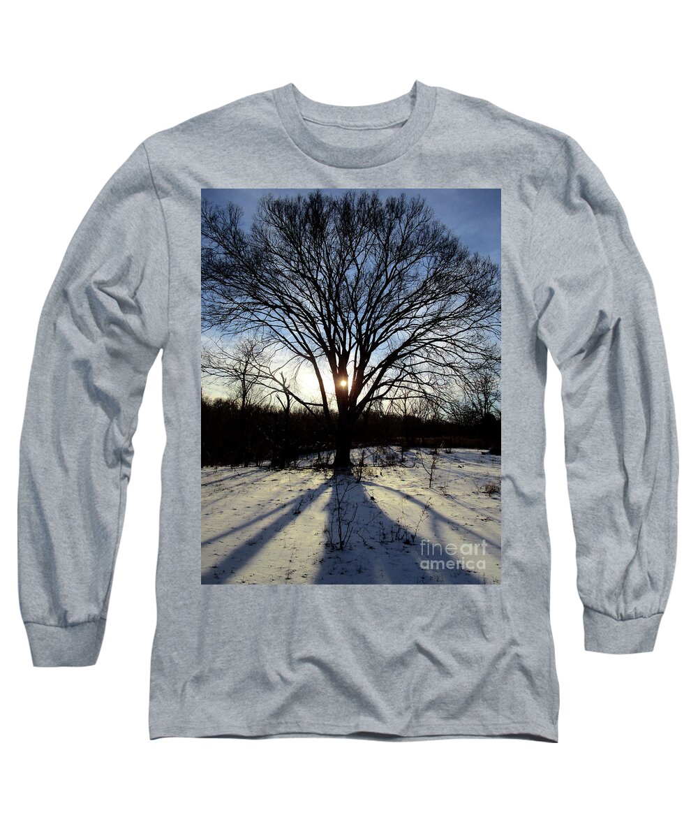 Sunset Long Sleeve T-Shirt featuring the photograph A Glimmer of Hope by Melissa Mim Rieman
