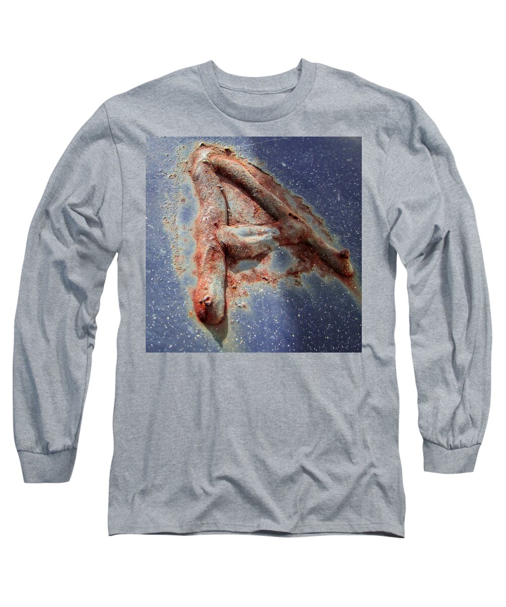 Abstract Long Sleeve T-Shirt featuring the photograph A is for... by Adam Timothy Strachn